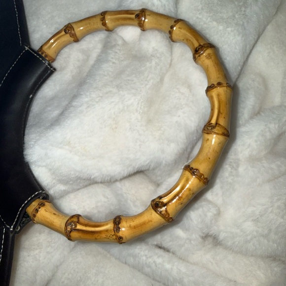 Preston & York Cream Floral Tote with Bamboo Handles - Picture 8 of 15